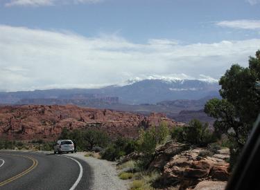 View From Arches National Park Road 5