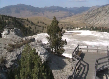View from the Top of Mammoth Springs