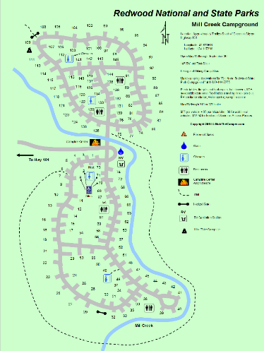 Mill Creek Campground Map