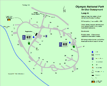 Sol Duc Campground Loop A Map - Olympic National Park
